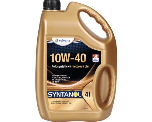 Motorový olej Velfrana Syntanol 10W-40 v 4-litrovom kanistri