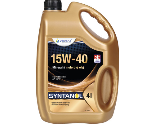 Štyri litre minerálneho motorového oleja 15W-40