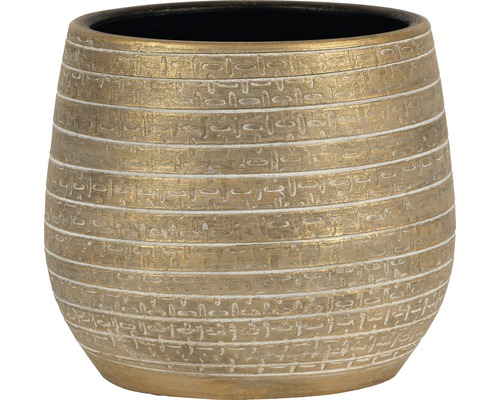Obal na kvetináč passion for pottery Solano Ø 24 x 22 cm zlatý