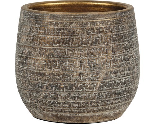 Obal na kvetináč passion for pottery Solano Ø 20 x 18 cm antický zlatý