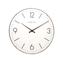 Nástenné hodiny NeXtime Basic Dome biele Ø 35 cm-thumb-2