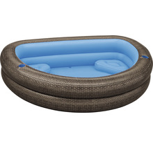 Nadzemný bazén Bestway Family Pool Ratan 231x178x53 cm nafukovací hnedý