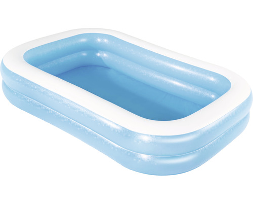 Nafukovací obdĺžnikový bazén s tromi kruhmi