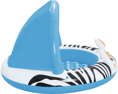 Nafukovací bazénik so vzorom zebry a slnečnou ochranou