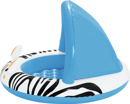 Nafukovací bazénik so zebrovým dizajnom a slnečnou clonou