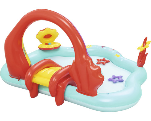 Nafukovací detský bazén so šmýkačkou a motívmi mora