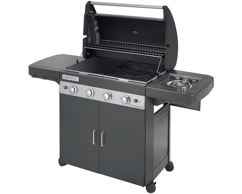 CampinGaz 4 Series Classic LX Plus plynový gril s odkladacími plochami, grilovacím roštom a skrinkou