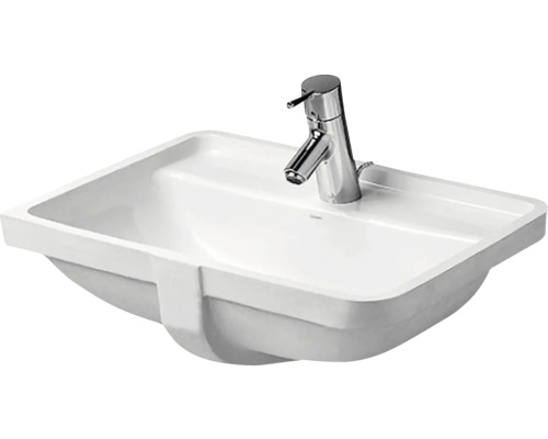 Zápustné umývadlo DURAVIT Starck3 sanitárna keramika biela 49 x 36,5 D 0302490000 Obdĺžnikové umývadlo na dosku s batériou