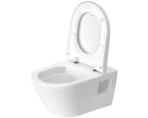 Závesné WC s hlbokým splachovaním, otvoreným splachovacím kruhom a WC sedadlom