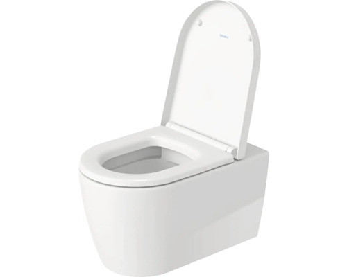 Závesné keramické WC s otvoreným splachovacím kruhom a WC sedadlom