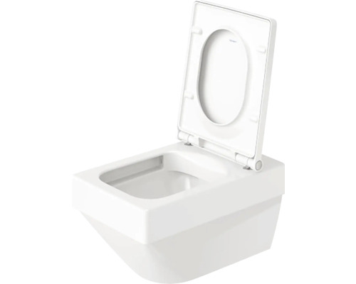 Závesné WC s hlbokým splachovaním s otvoreným splachovacím kruhom a WC sedadlo s vekom, nutná montáž