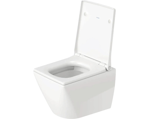 Závesné WC s hlbokým splachovaním, otvoreným splachovacím kruhom a vyklopeným záchodovým prkienkom