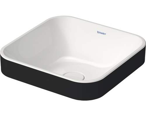 Umývadlo na dosku Duravit sanitárna keramika biela antracit 40x40x16,5 cm 2359406100 Umývadlo na dosku Duravit zo sanitárnej keramiky