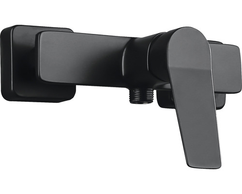 Čierna páková batéria na montáž na stenu