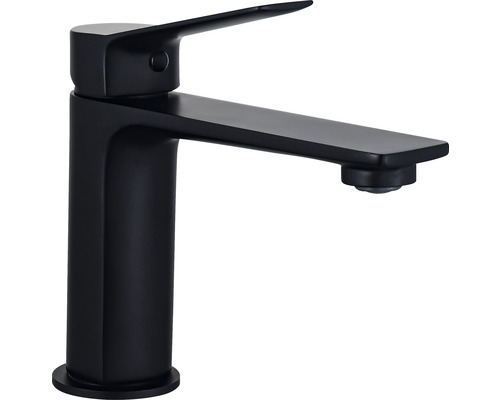 Čierna umývadlová batéria do kúpeľne