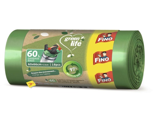 Vrecia na odpad Fino Green Life 60 l 18 ks