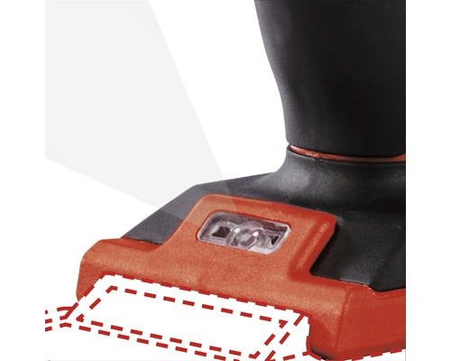 Detail akumulátorovej lampy