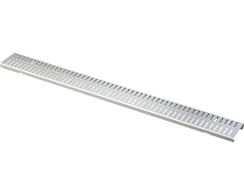 Rošt nerezový Alcadrain V2 pre odvodňovací žľab 100 mm Kovová odtoková rúrka s drážkou