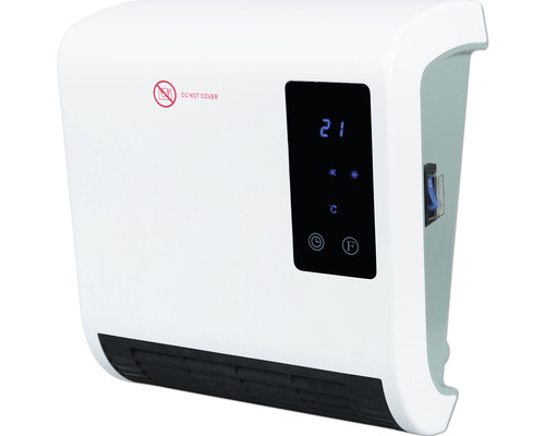 Nástenný ohrievač s digitálnym displejom a ovládacím panelom