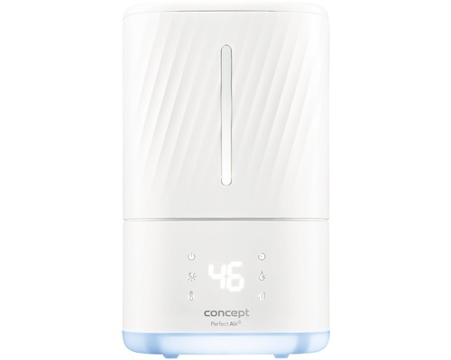 Zvlhčovač vzduchu s digitálnym displejom a logom Concept Perfect Air