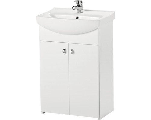 Kúpeľňová skrinka s umývadlom Cersanit Bianco Cersania New 50 S509-039-DSM
