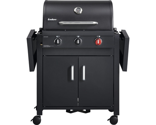 Plynový gril Enders Chicago s tromi horákmi, základňou a bočnými policami