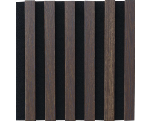 Woodline obklad 30x30 cm čierny/dub tmavý