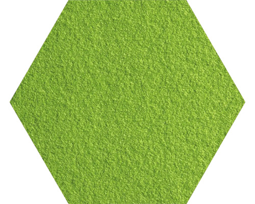 Nástenný obklad Soft line plsť uhlopriečka 40 cm svetlozelený Šesťuholníková zelená plstená dlaždica