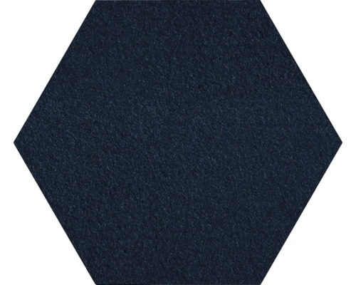 Nástenný obklad Soft line plsť hexagón uhlopriečka 40 cm tmavomodrý