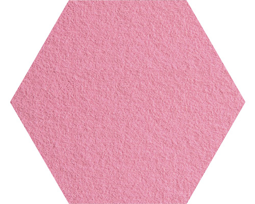 Nástenný obklad Soft line plsť uhlopriečka 40 cm ružový Šesťuholníková plstená podložka