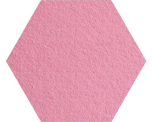 Nástenný obklad Soft line plsť hexagón uhlopriečka 40 cm ružový