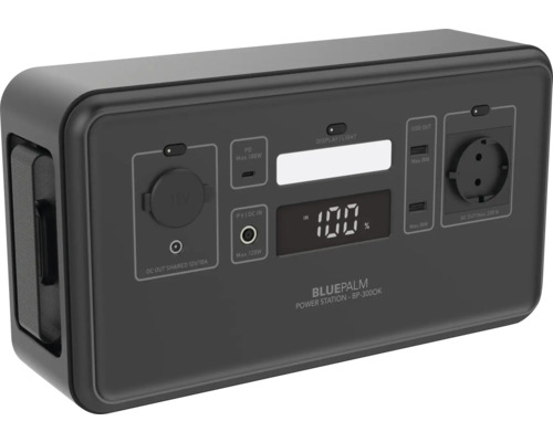 Prenosná napájacia stanica Bluepalm BP-3000K s rôznymi prípojkami