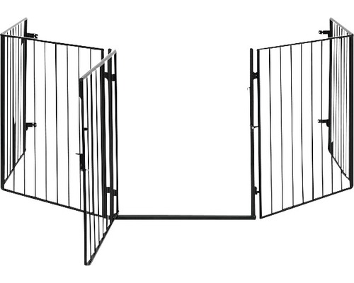 Nastaviteľná kovová zábrana do dverí