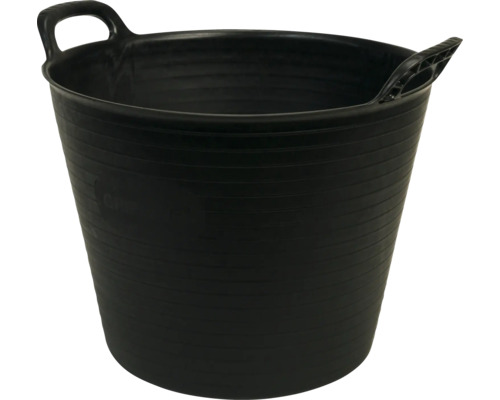 Čierna maltová nádoba s dvoma držadlami