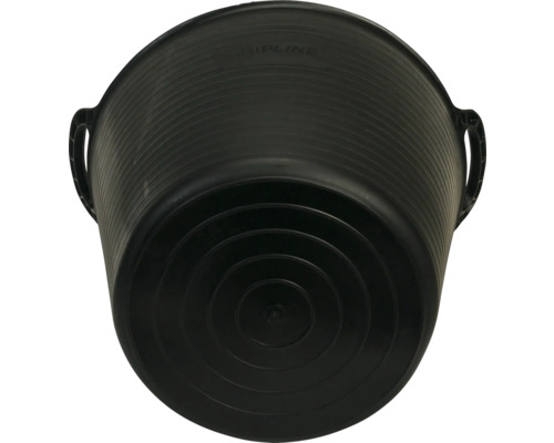 Čierna plastová nádoba na maltu s dvomi držadlami