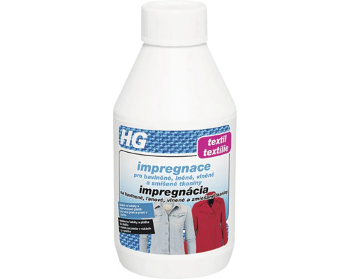 HG Impregnácia pre bavlnené, ľanové, vlnené a zmiešané tkaniny, 300 ml