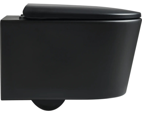 Závesné hlboké splachovacie WC s uzavretým splachovacím kruhom a WC sedadlom