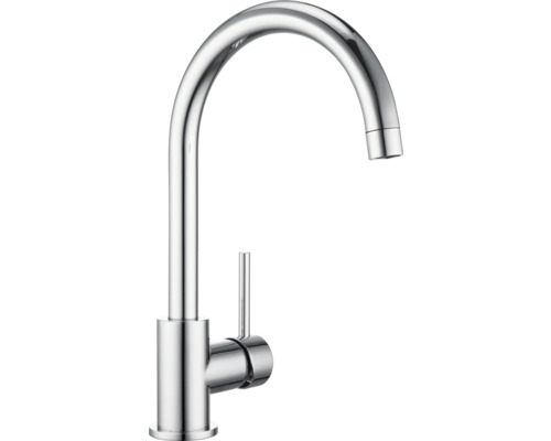 Chrómovaná vodovodná batéria s vysokým výtokom