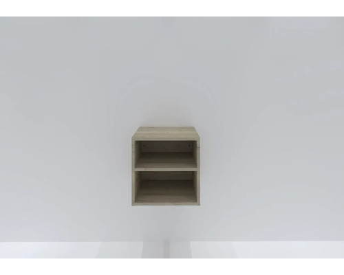 Nástenná polica s dvoma úložnými priehradkami