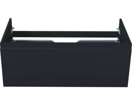 Kúpeľňová skrinka pod umývadlo Sanox Frozen čierna matná 100 x 40 x 45 cm Skrinka pod umývadlo do kúpeľne