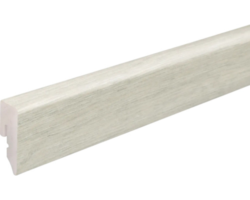 Soklová lišta Skandor PVC dub sivý KU048L 15 x 39 x 2400 mm Plastová soklová lišta s dreveným dekorom