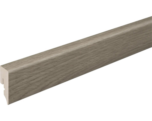 Soklová lišta Skandor PVC KU048L dub sivý 15x38,5x2400 mm Podlahová lišta so vzhľadom dreva