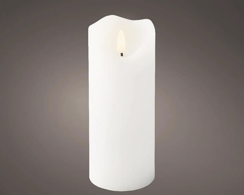 LED sviečka vosková Ø7 x 17 cm 1 ks biela