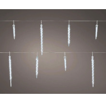 Svetelná reťaz cencúľov s niekoľkými cencúľmi