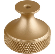 Kovový nábytkový gombík s vrúbkovanou základňou