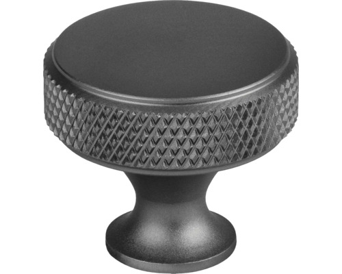 Úchytka Dieren Ø 30 mm, elox. sivá Kovový nábytkový gombík