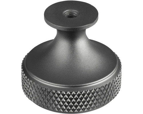 Nastavovací gombík s vrúbkovaným povrchom a závitom