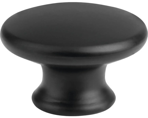 Úchytka Seol čierna Ø 37 mm, čierna matná Kovový gombík na nábytok