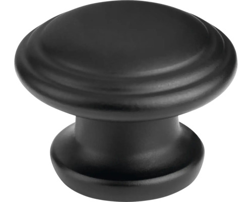 Úchytka Bems Ø 34 mm, čierna matná Kovový nábytkový gombík