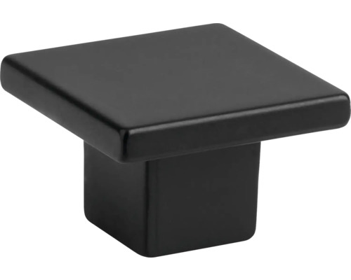 Úchytka Arca, 30x30 mm, matná čierna Štvorcový nábytkový gombík